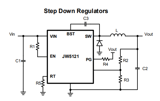 苏州JW5121 60V/2A异步降压转换器