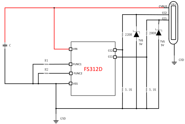 USB Type-C PD3.2快充协议智能触发芯片 苏州FS312D