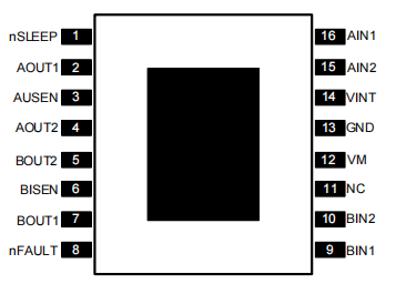 带电流控制的苏州双通道H桥电机驱动器 LTK8833C 输入电压13V，每个H桥RMS电流1.3A，峰值2.0A